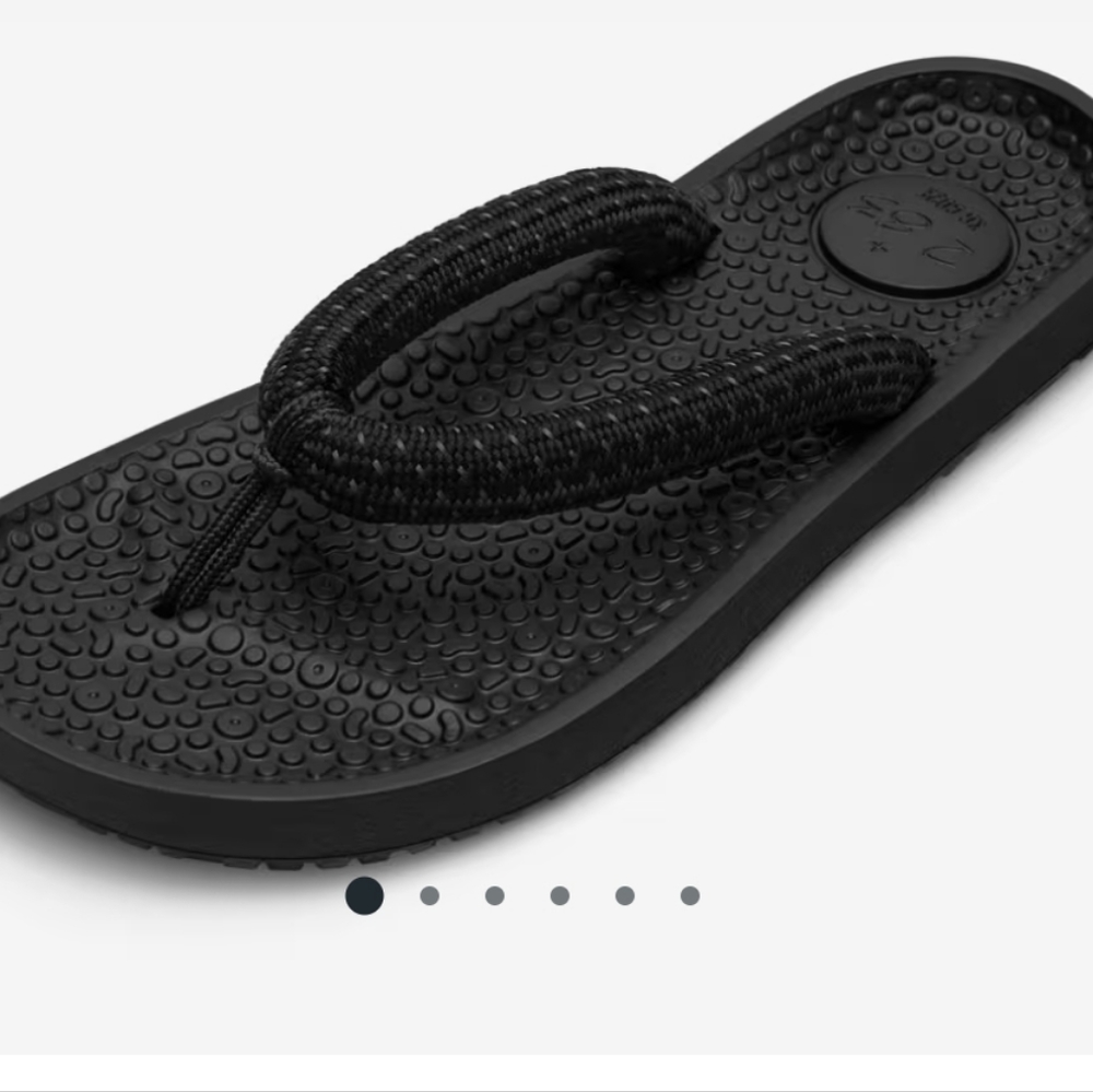 Allbirds Women's Sugar Zeffers Black Sandals Size 6